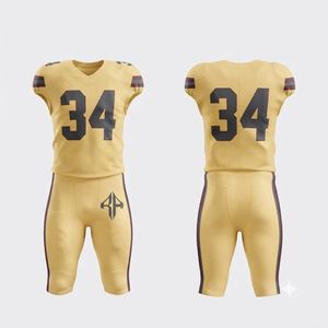 Nuevo Conjunto de Uniforme de Fútbol Americano para Hombre de Alta Calidad Premium, Cuello en V, Impresión por Sublimación, Material 100% Poliéster, RIVIAN ATLANTIC - Product Image 1
