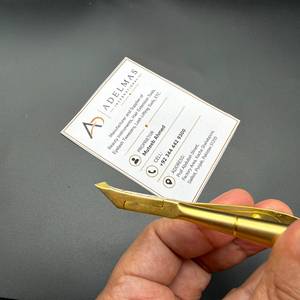 Coupe-cuticules à lame droite en or mat, taille de mâchoire 5 mm, pointe acérée, acier inoxydable, soin des ongles, éliminateur de peaux mortes, logo personnalisé OEM - Product Image 6