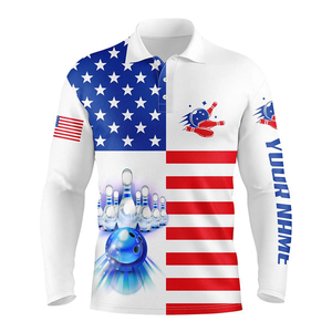 Camiseta de Boliche Tejida y Transpirable, Personalizada de Fábrica, MOQ Bajo, Precio Económico, para Jóvenes y Adultos, Servicio OEM - Product Image 2