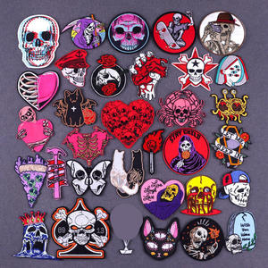 Wholesale Fabric Embroidery Patch <b>Iron</b> <b>On</b> Embroidered Badge Patches for Clothing Hats Bags Backpack Washable Heat <b>Transfer</b> - Product Image 2