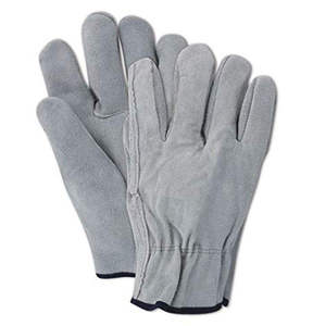 Guantes de Seguridad de Cuero Blancos, Lisos, Antideslizantes, Duraderos, con Puño Recto, Guantes de Trabajo de Uso General - Product Image 4