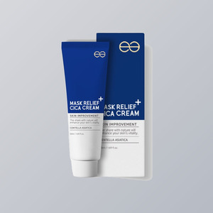 Crème coréenne K-Beauty Ianae Cosmetics Mask Relief Cica Cream 50ml Fabriquée en Corée, lotion pour le visage à la centella asiatica - Product Image 1