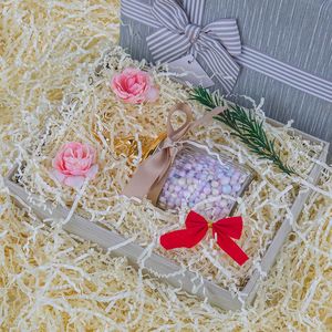 Scatole e Sacchetti Regalo con Taglio Ondulato per Natale, Matrimoni, Compleanni, Damigelle, Fidanzamenti, Artigianato, Riempimento per Erba di Carta, Carta per Artigianato - Product Image 4