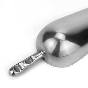 Multi-Size 6/12/24/38/58/85oz Aluminum Alloy Ice Scoop Food Popcorn Candy Grain Flour Beans Shovel for Bar Kitchen Supermarket - Product Image 3