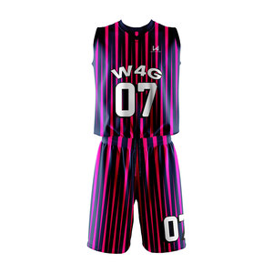 Maillots de basket sans manches pour hommes, col en V, avec logo imprimé par sublimation personnalisée, fermeture à enfiler, tissu en maille 100% polyester - Product Image 5