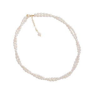 Collar Corto Tejido con Perlas Naturales de Agua Dulce para Mujer, Accesorio Versátil, Ligero y de Lujo para Cenas Casuales - Product Image 5