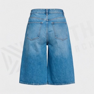 Fashion Women <b>Denim</b> Shorts Ripped High Waist Jeans Pants <b>Stretch</b> Casual Summer Streetwear Outdoor Trendy Daily Outfits - Product Image 2