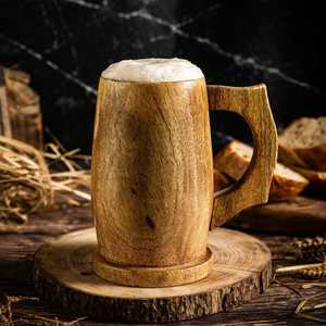 Offre Spéciale : Tasse en Bois Naturel Personnalisable avec Logo, Tasse à Thé Créative et Chope à Bière, Verre à Boire Quotidien - Product Image 2