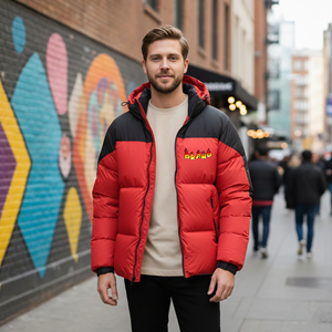 Chaqueta de Invierno Impermeable para Hombre, Diseño de Dos Tonos, Corte Holgado, Poliéster/Algodón, Fabricación Personalizada, Ligera e Informal, Venta al Por Mayor OEM/ODM - Product Image 1