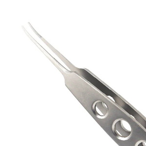 Forceps de ligature manuel Jaffe courbé 0,5 x 6 mm, plateforme de ligature 10,5 cm, microchirurgie ophtalmique, acier inoxydable, réutilisable, chirurgical - Product Image 4
