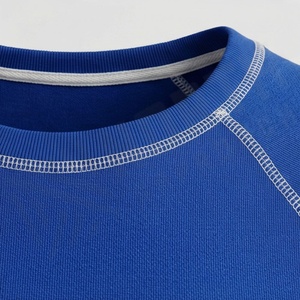 เสื้อครอปท็อปผู้หญิงผ้าฝ้ายสีตามสั่ง แขนเสื้อแบบแร็กแลน คอกลม เรียบง่าย สไตล์สตรีทแวร์ ฟิตเนส ออกกำลังกาย เสื้อยืดแอคทีฟแวร์ - Product Image 4