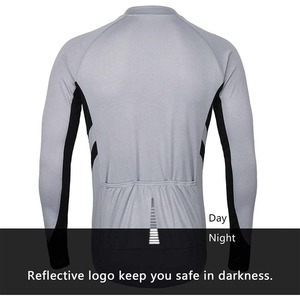 Jersey de Ciclismo Sublimado Personalizado al por Mayor para Adultos, Manga Larga, Transpirable, Unisex, Spandex/Poliéster, Diseño Personalizado con Logotipo - Product Image 6