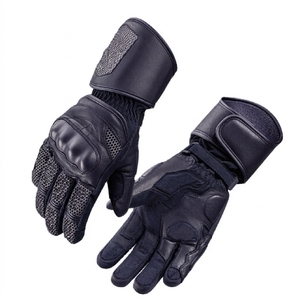 Unisex Youth Leather Full <b>Finger</b> Waterproof Racing Gloves for Winter Off-Road Cycling Mountain Biking Dirt <b>Bike</b> Road Racing - Product Image 6