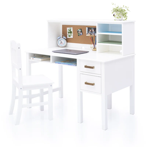 Juego de mesa y silla de estudio para niños al por mayor, escritorio de madera con aparador para niños en edad preescolar para uso escolar - Product Image 2