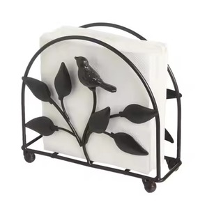 Luxury Indoor Metal Napkin Stand For Dining Table And <b>Kitchen</b> Stylish <b>Tissue</b> <b>Holder</b> For Home Office And Restaurant - Product Image 1