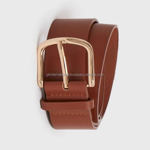 เข็มขัดลำลองหนังควายหนาชั้นเดียวสำหรับผู้ชายเข็มขัดหัวเข็มขัดโลหะแบบสั่งทำ - Product Image 3