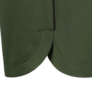 Shorts de sport pour homme vert olive à séchage rapide / Taille élastique mi-haute en tissu tricoté couleur unie style décontracté longueur courte - Product Image 2