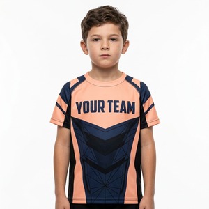 Camiseta Deportiva Transpirable de Manga Corta para Niños, Sublimada, con Logotipo y Texto Personalizados - Product Image 4