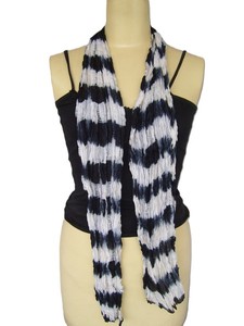 Custom Length Elegant Long 100% <b>Silk</b> Tie-Dye Scarf Women's Striped Multi-Functiona <b>Silk</b> Double Sided Eco-Friendly Scarf Seasons - Product Image 2