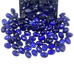 Zafiro Azul Natural 7x5mm Corte Ovalado, Gemas Sueltas Extraídas de la Tierra a Precio Mayorista, Lote de Piedras de Zafiro a Granel para Fabricación de Joyas - Product Image 1