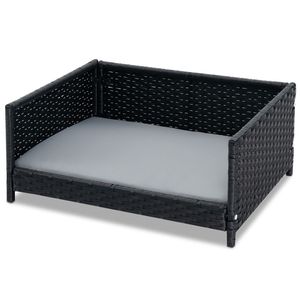 Medium <b>Small</b> Dogs Cats Rattan Dog Bed with Waterproof Soft <b>Cushion</b> for Pets Pet Beds Product Category - Product Image 2