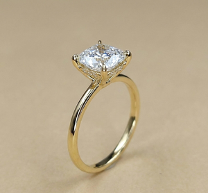 Best 1.5 carat Cushion Cut Diamond Engagement Ring Platinum GIA Certified Classic Women's Jewelry - Product Image 6