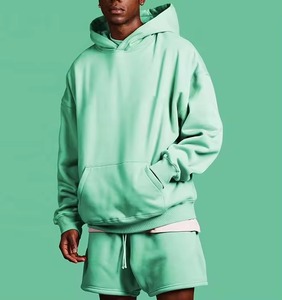 Ensemble 2 pièces décontracté homme grande taille OEM : T-shirt à épaules tombantes et short color block, léger et respirant pour la gym et la course à pied - Product Image 1