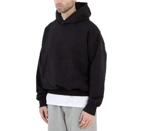 Sudadera con Capucha para Hombre, Estilo Urbano, Oversize, de Felpa Francesa Gruesa, Cómoda, Corte Cuadrado Personalizado, 480 g/m², MOQ Bajo, OEM ODM - Product Image 4
