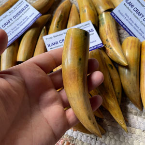 Cuerno de Búfalo Natural Ecológico, Pulido, con Punta Quemada, Rústico, para el Año Nuevo Chino, de Alta Calidad - Product Image 1