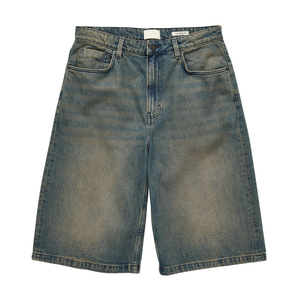 กางเกงยีนส์ขาสั้นผู้ชาย ระบายอากาศดี ใส่สบาย เหมาะกับฤดูร้อน เอวกลาง ทรงขากว้าง ผ้าฝ้ายทอ  รับผลิตตามแบบ ขายส่ง - Product Image 2