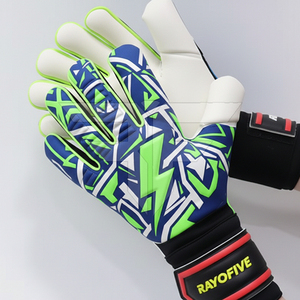 Gants de gardien de but personnalisés de haute qualité, respirants, à doigts entiers, en cuir PU, unisexes, pour usage sportif, protection, vente en gros - Product Image 3