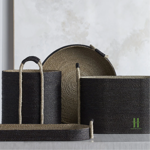 Contenedor Redondo de Mimbre para Alimentos, Cesta de Almacenamiento Ecológica de Estilo Bohemio, Bandeja para Servir, Capacidad de 1-3L, Vietnam OEM, Color, Logotipo, Paquete - Product Image 3