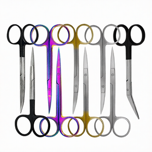 ชุดกรรไกรตัดเยื่อแก้มทางทันตกรรม 9 ชิ้น ขนาด 4.5 นิ้ว แบบตรง โค้ง และแบบมุมเอียง ทำจากสแตนเลสสตีล สำหรับการผ่าตัด ชุดเครื่องมือตัดที่มีความแม่นยำสูง - Product Image 2