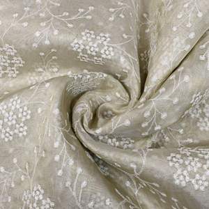 Tela de Chifón Bordada Malty Dobby, 100% Poliéster, Transpirable, Ecológica, para Bodas, Color Personalizado, Suministro Textil, Exportaciones - Product Image 4