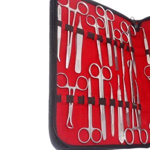 Kit de 112 Piezas de Instrumentos Veterinarios para Cirugía Menor, Juego de Herramientas Quirúrgicas de Acero Inoxidable, Pinzas, Tijeras, Bisturí, Sondas - Product Image 4