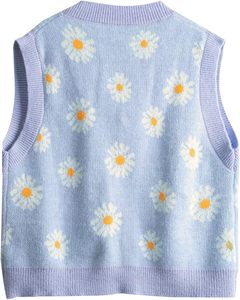 เสื้อกั๊กไหมพรมแฟชั่นสำหรับผู้หญิง - เสื้อคาร์ดิแกนคอวีแบบไม่มีแขน - เสื้อคลุมสีพื้นเรียบง่าย ผ้าไหมพรมเนื้อนุ่ม ระบายอากาศได้ดี เหมาะสำหรับการสวมใส่เป็นเลเยอร์ - Product Image 2