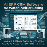 Software ERP CRM con IA para Purificadores de Agua, Diseño de Sitios Web de Venta, Aplicaciones Móviles Android e iOS, Plugin para WordPress y Shopify, Comercio Electrónico