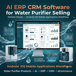 ซอฟต์แวร์ AI ERP CRM สำหรับเว็บไซต์ขายเครื่องกรองน้ำ ออกแบบเว็บไซต์ แอปพลิเคชันมือถือ Android iOS ปลั๊กอิน WordPress Shopify อีคอมเมิร์ซ - Product Image 2