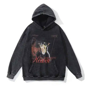 เสื้อฮู้ดดี้ผู้ชายสไตล์วินเทจ ล้างสีแบบแอซิดวอช คุณภาพสูง กันยับ ราคาสมเหตุสมผล กำลังเป็นที่นิยม น้ำหนักเบา - Product Image 6