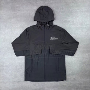 High Performance Eco-Friendly Hooded Printed Solid Windbreaker Set Men Everyday Casual Outfit Breathable Lightweight Material - Product Image 5