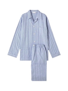 Conjunto de pijama de algodón 100% para hombre, ropa de dormir cómoda de manga larga, ropa de dormir de dos piezas, venta al por mayor, Proveedor de Ropa de descanso OEM a granel - Product Image 2
