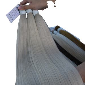 HOT 100% Extensions de Cheveux Humains Vietnamiens Blonde Couleur Naturelle Droite Super Double Extrémités Dessinées pour Salons de Beauté Vente en Gros - Product Image 1