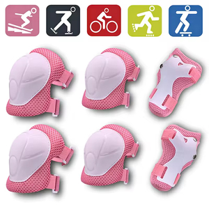 Conjunto de equipo de protección para ciclismo para niños: casco, rodilleras, coderas - Product Image 5