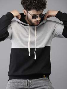 Sweat-shirt à capuche pour homme en coton, coupe classique, décontracté, pour l'automne, noir, gris, BRG, sweats à capuche et sweat-shirts pour homme - Product Image 5