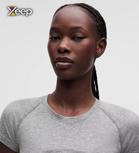 Camiseta Deportiva Ligera Informal para Mujer XEEP, Personalizable, Corte Holgado, Manga Corta, Transpirable, Cuello en V, Tejido con Letras - Product Image 3