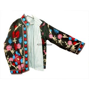 เสื้อแจ็คเก็ตคอร์ดูรอยปักลายนูนแบบขายส่ง ดีไซน์หรูหรา เป็นมิตรกับสิ่งแวดล้อม ระบายอากาศได้ดี แห้งเร็ว บุด้วยผ้าฝ้าย คอจีน - Product Image 1