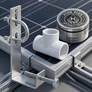 Hydroplus International photovoltaic maintenance <b>connector</b> unit stainless spray outlet clamp pvc Tpipeline structure rinse spare - Product Image 1