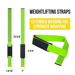 Correas de Agarre de Algodón Antideslizantes para Gimnasio con Logotipo Personalizado, 1 Par, Cinturón de Refuerzo para Entrenamiento de Levantamiento de Pesas, Correa de Muñeca para Levantamiento de Pesas - Product Image 4