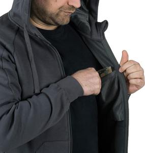 Tactical Urban Winter <b>Hoodies</b> with Utility Pockets Durable Fleece Fabric Zipper Up Design for Men - Product Image 5