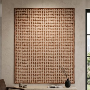 Alfombra de Lana Hecha a Mano de Primera Calidad con Patrones Geométricos Contemporáneos para Interiores de Hogar Elegantes y Decoración de Pisos - Product Image 4